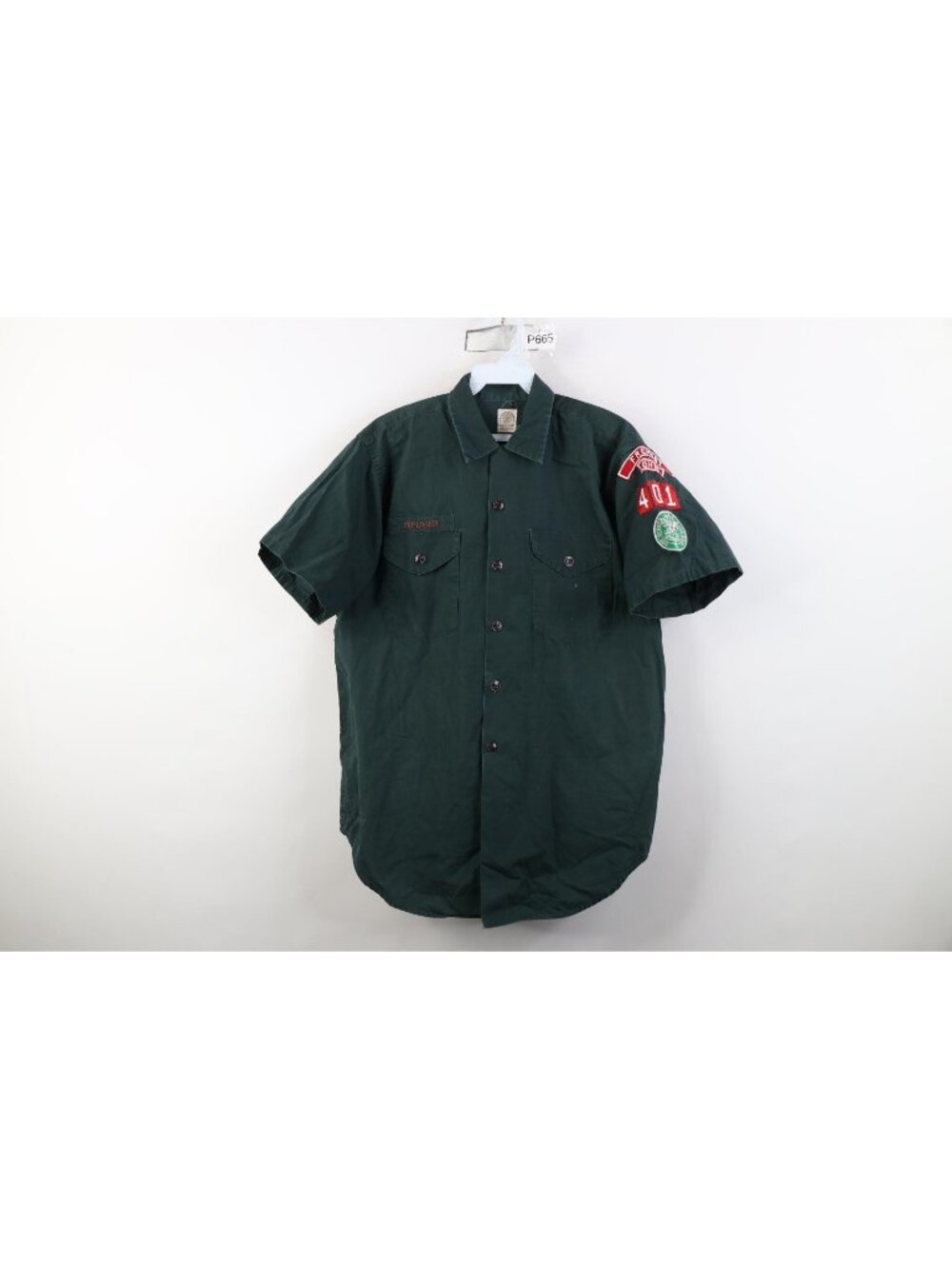 Vg 60s Boys Scouts of America Explorer Mens Medium Sanforized Uniform Shirt USA